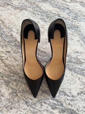 Christian Louboutin Black Pointed IRIZA Pumps Size 40